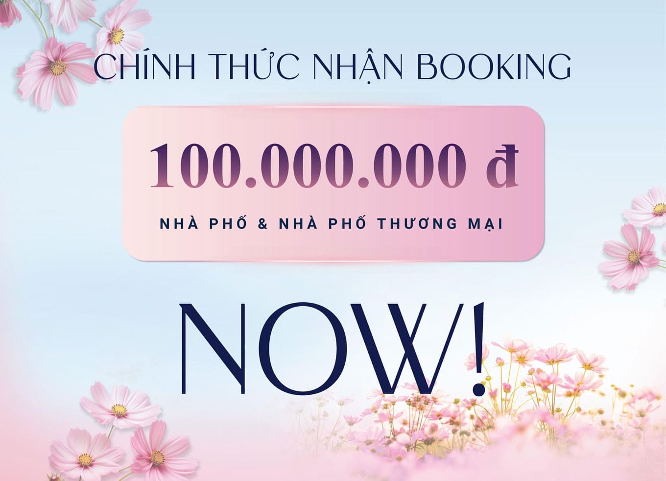 Chính thức nhận booking với số tiền 100 triệu đồng cho nhà phố Spring Ville