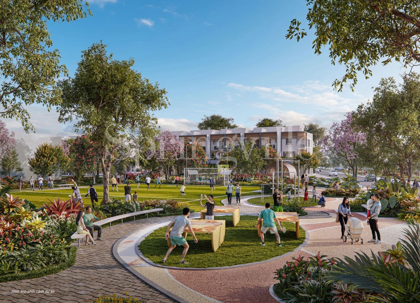 Hình ảnh tiện ích khu thể thao tại Spring Ville