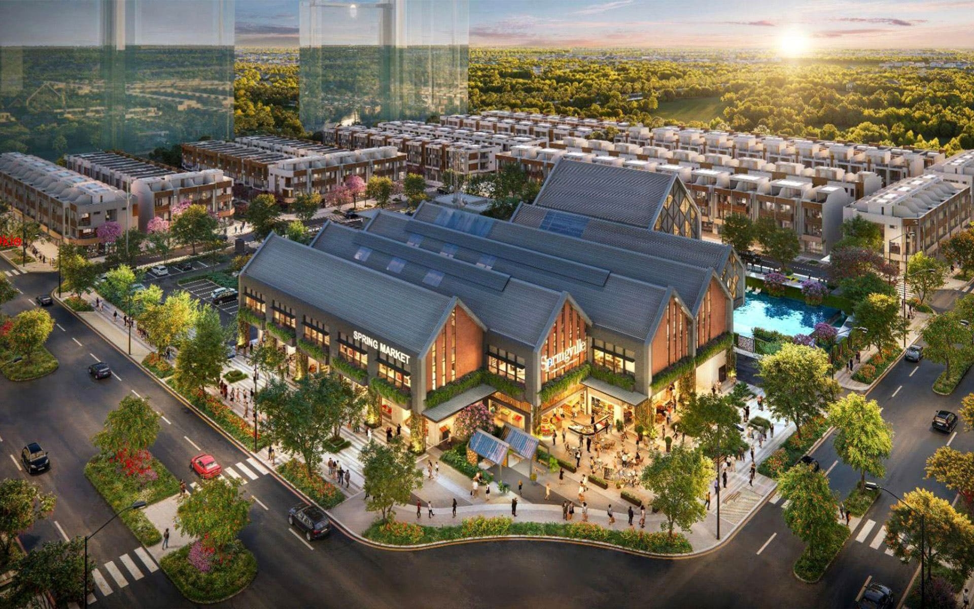 Spring Ville tọa lạc vị trí đắc địa có không gian sống lý tưởng kết nối cộng đồng và khơi nguồn cảm hứng cho cuộc sống tràn đầy năng lượng.